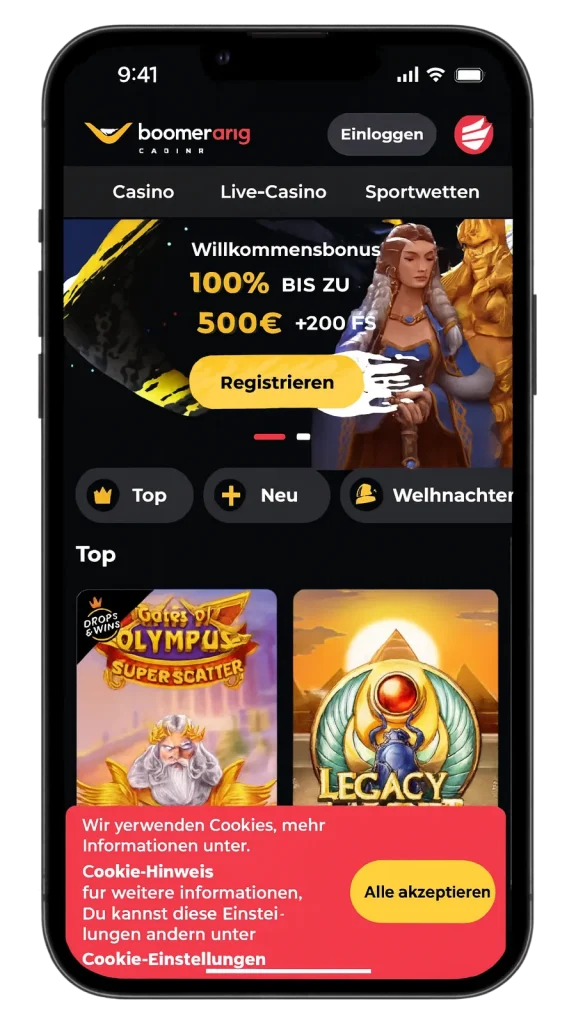 Boomerang Casino App